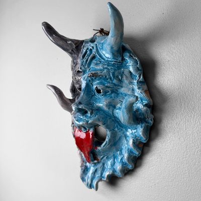 Unique Ceramic Apotropaic Mask, Gennaro Condurso, Italy