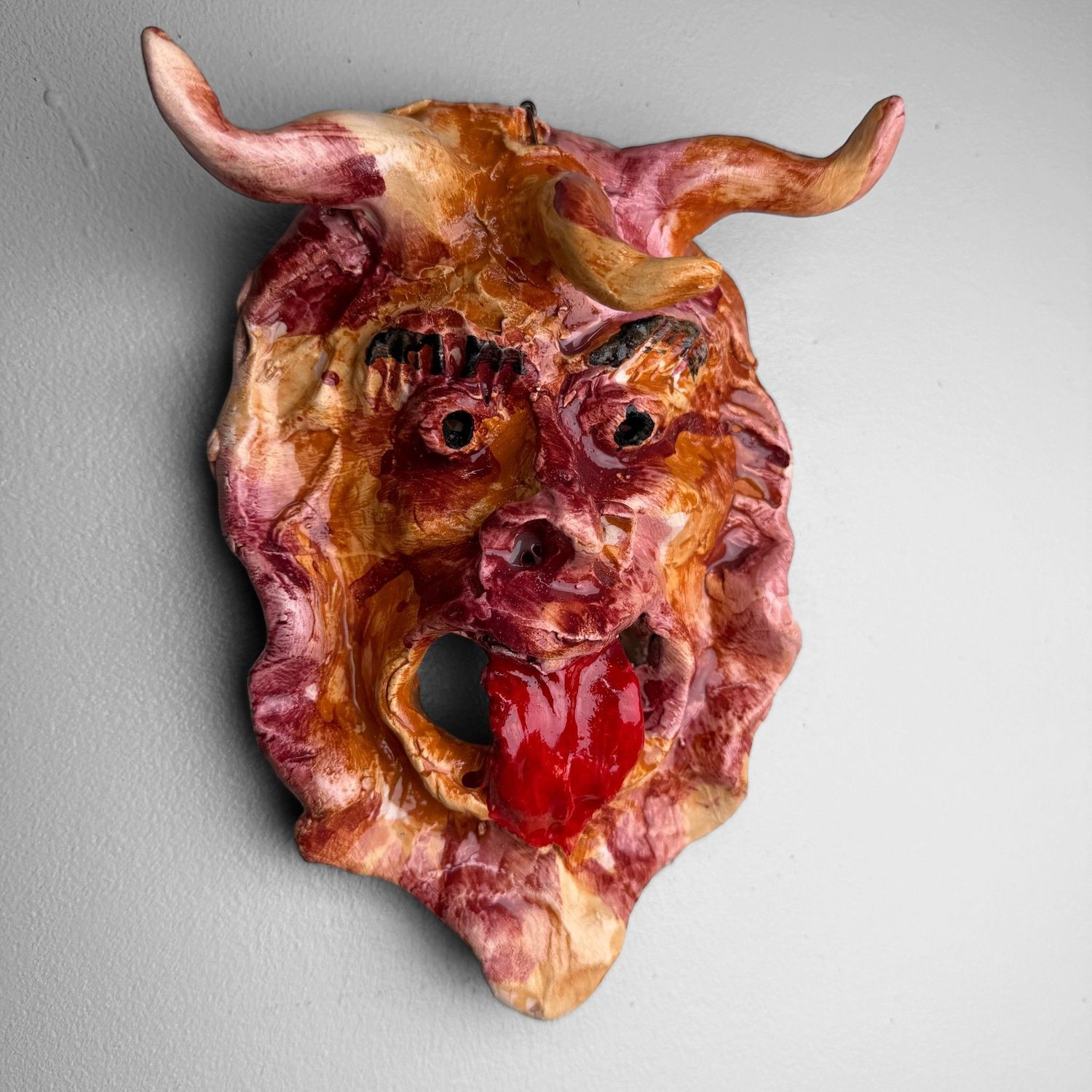Unique Ceramic Apotropaic Mask, Gennaro Condurso, Italy