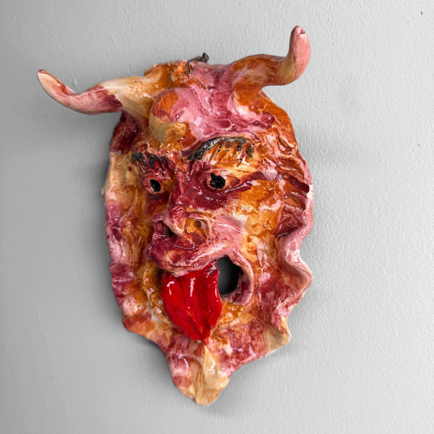 Unique Ceramic Apotropaic Mask, Gennaro Condurso, Italy