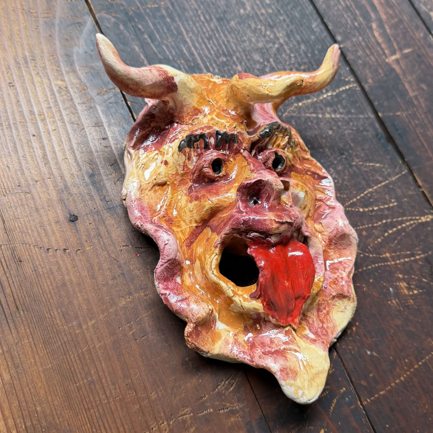 Unique Ceramic Apotropaic Mask, Gennaro Condurso, Italy