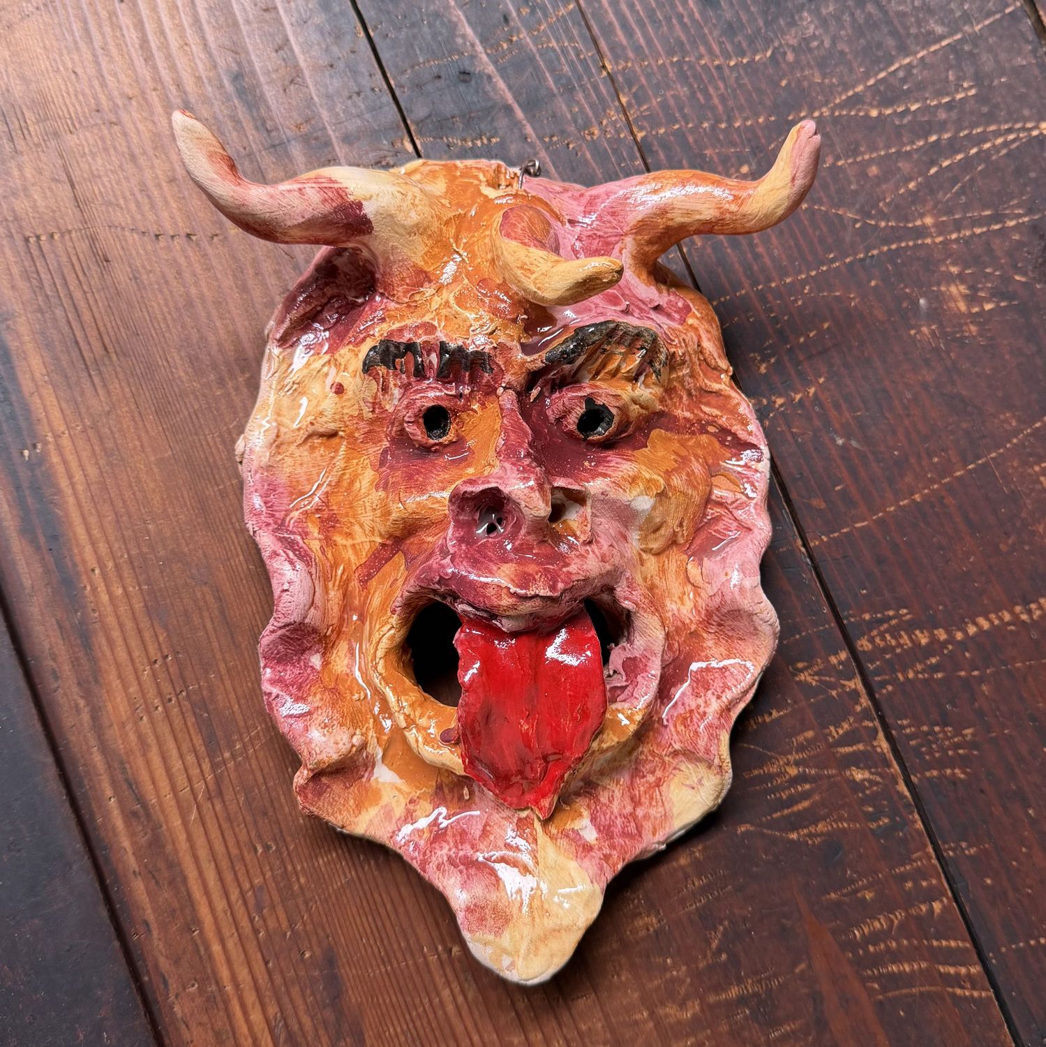 Unique Ceramic Apotropaic Mask, Gennaro Condurso, Italy