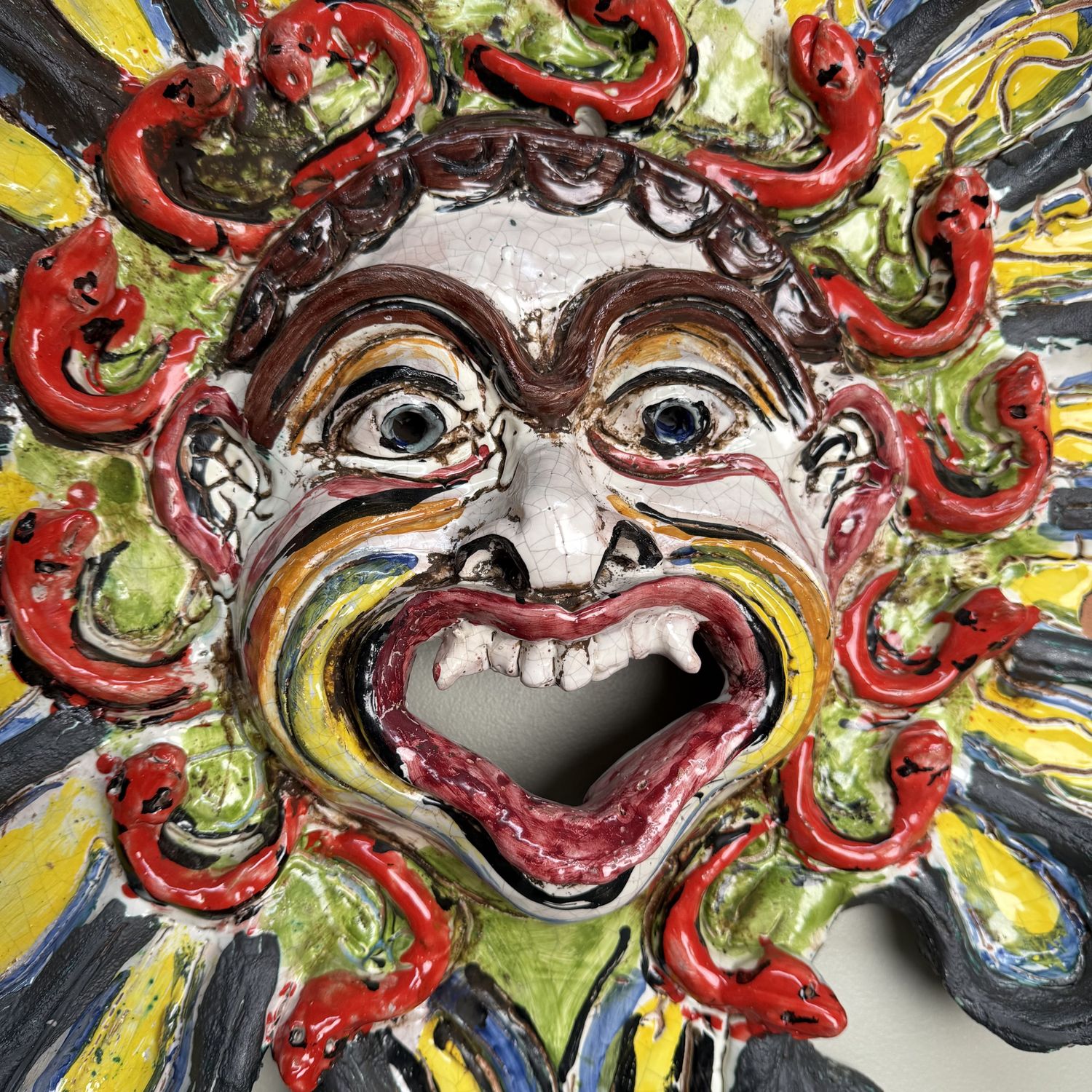 Monumental Apotropaic Wall Mask, Gennaro Condurso, Italy