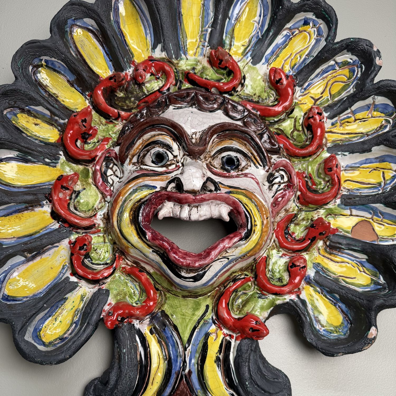 Monumental Apotropaic Wall Mask, Gennaro Condurso, Italy