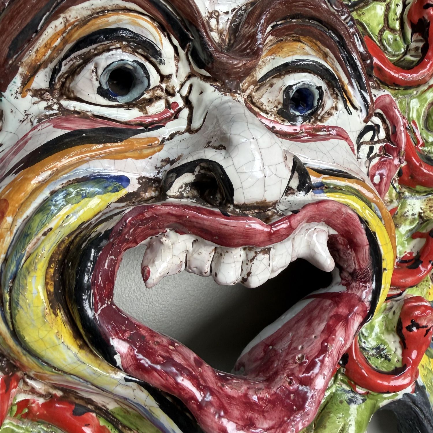 Monumental Apotropaic Wall Mask, Gennaro Condurso, Italy