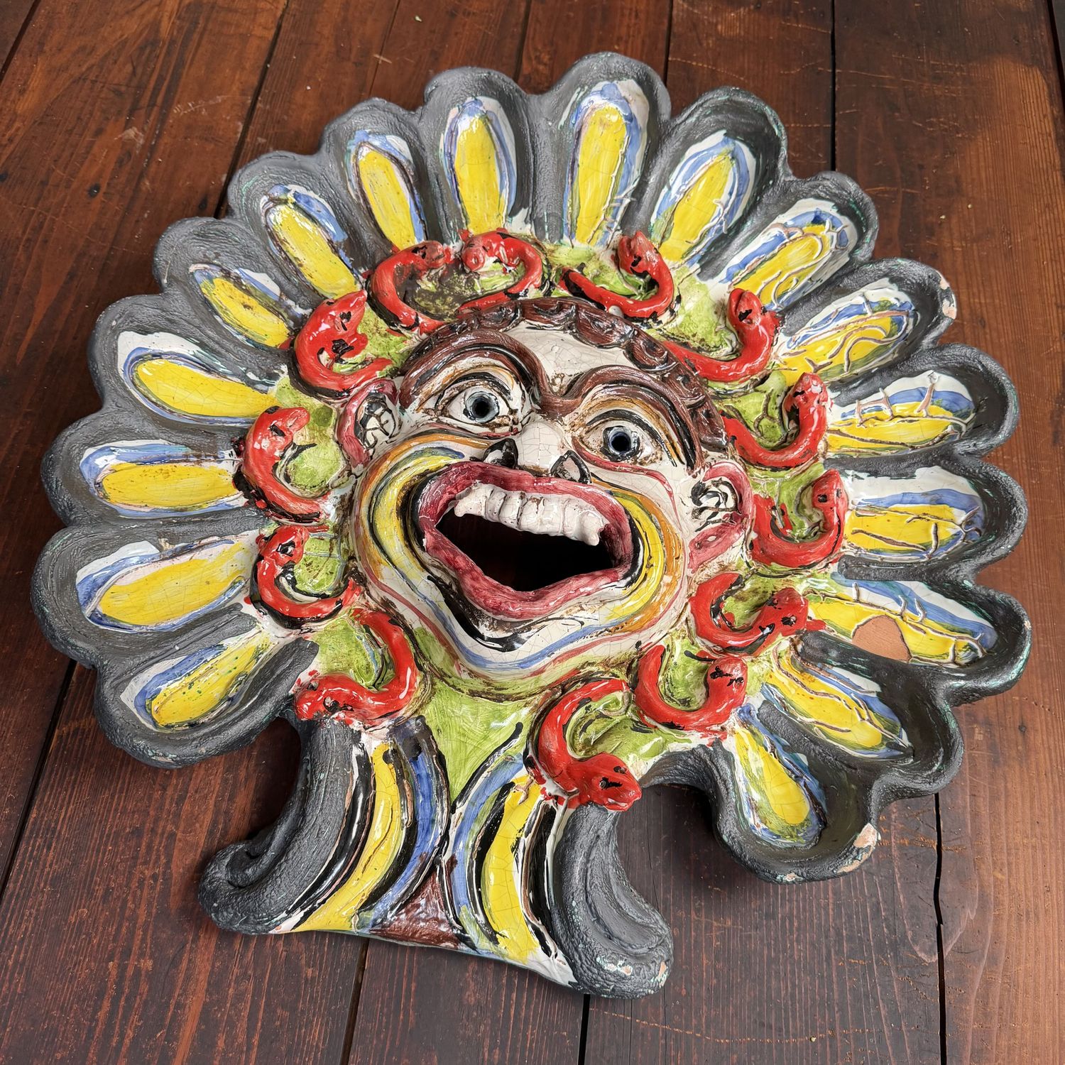 Monumental Apotropaic Wall Mask, Gennaro Condurso, Italy