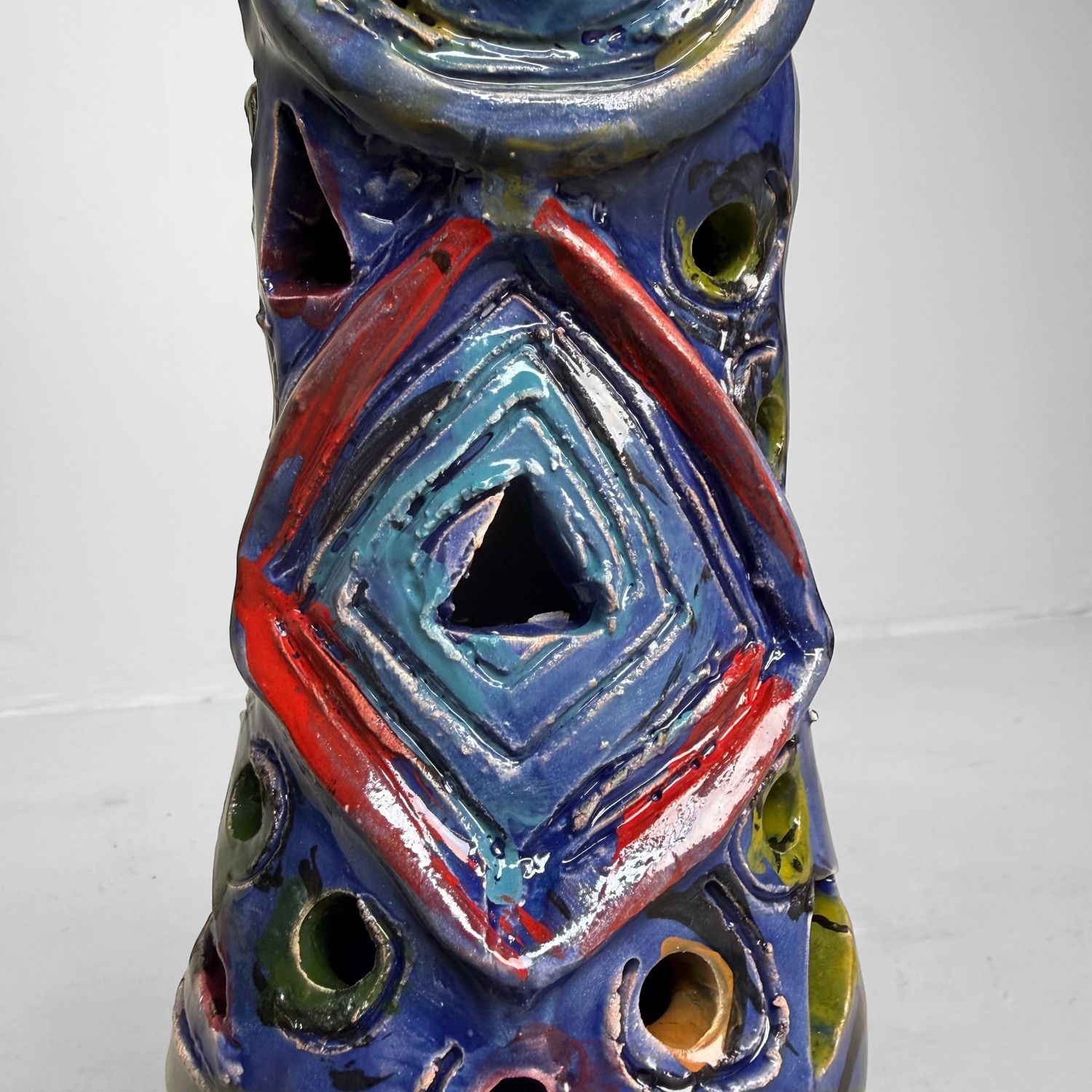 Sculptural Ceramic Mythical Jackal, Gennaro Condurso, Italy