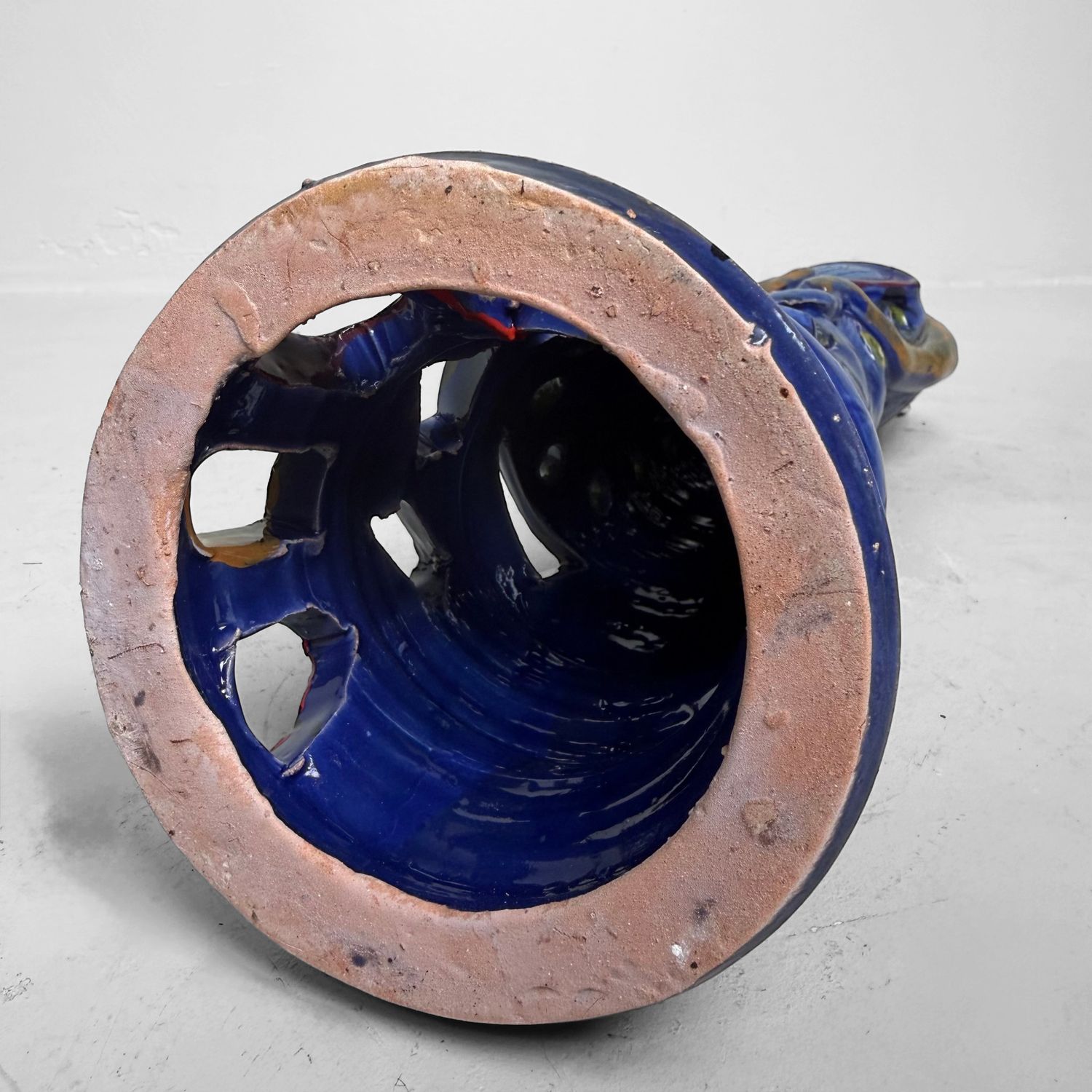 Sculptural Ceramic Mythical Jackal, Gennaro Condurso, Italy
