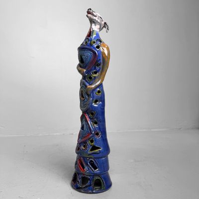 Sculpturaal Keramieken Mythische Jakhals, Gennaro Condurso, Italië