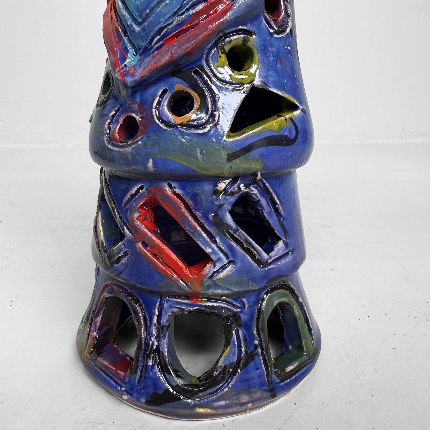Sculptural Ceramic Mythical Jackal, Gennaro Condurso, Italy