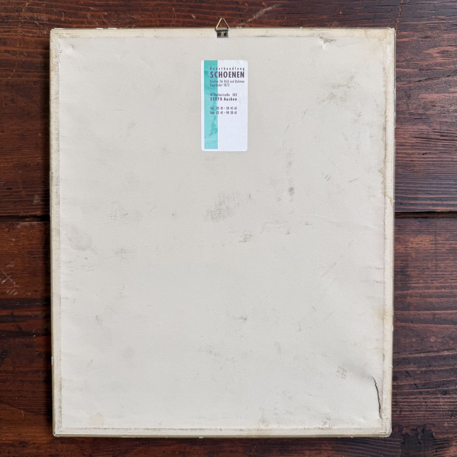 Originele Kleine Lithografie – Ouders met Kind, 1967