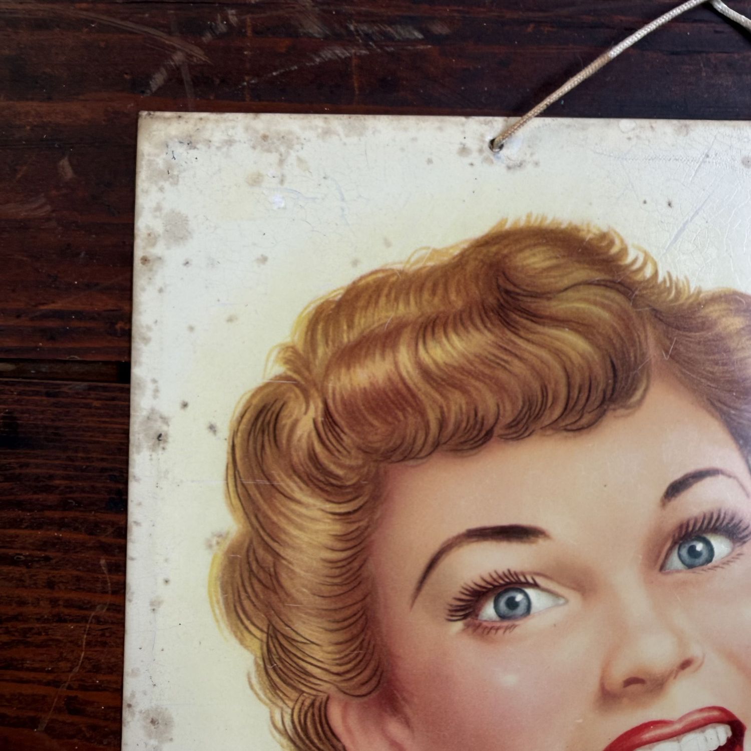 Authentic Metal Abts Orana Advertising Sign, Belgium, 1953 Authentic Metal Abts Orana Advertising Sign, Belgium, 1953