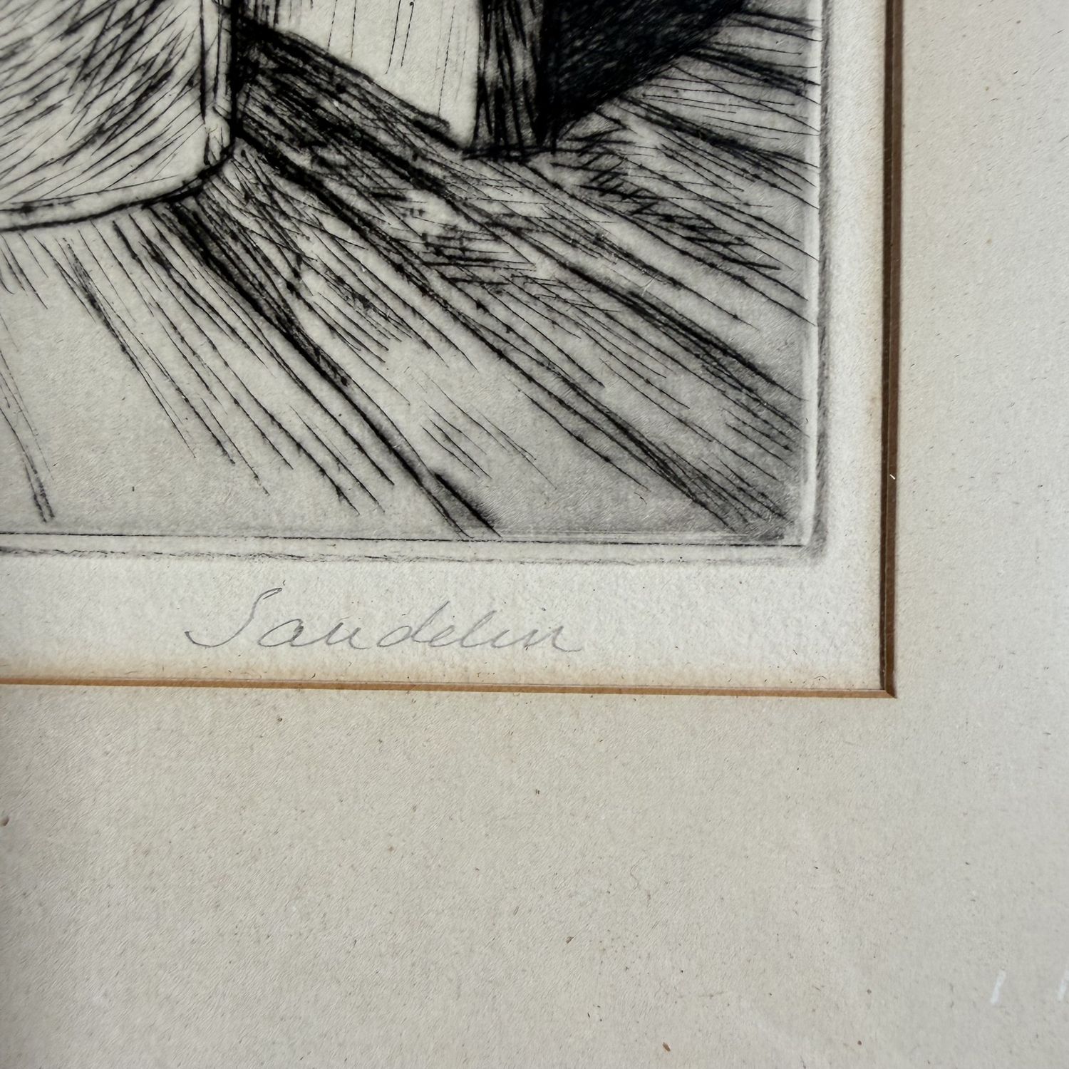 Börje Sandelin – Kvinna i Dörr / Woman in the Doorway, Ets, jaren 1950