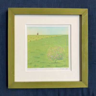 Framed Harumi Kurinoki “Apple Tree”, Limited Giclée Print, c. 2000