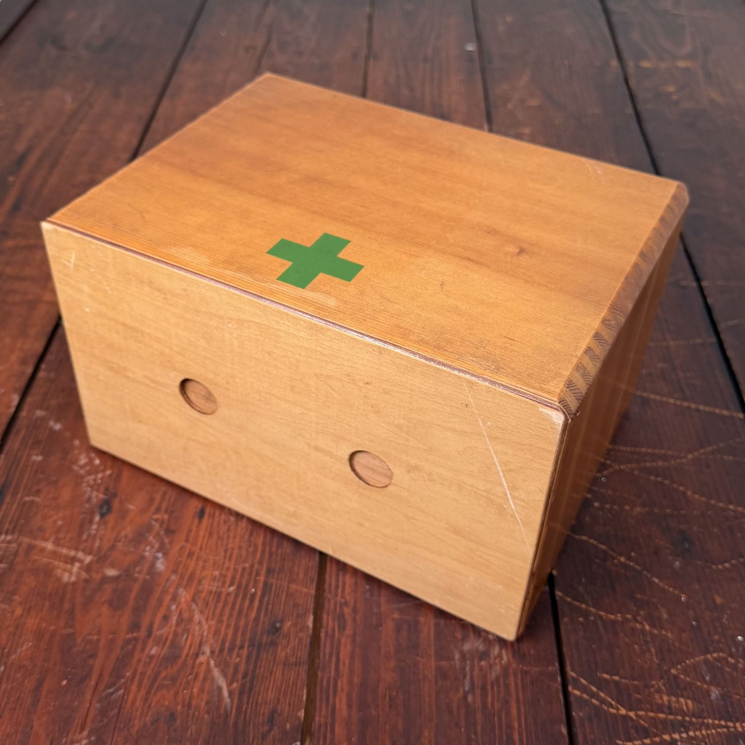 Vintage Japans Houten Apothekerskastje met lade, jaren 1980