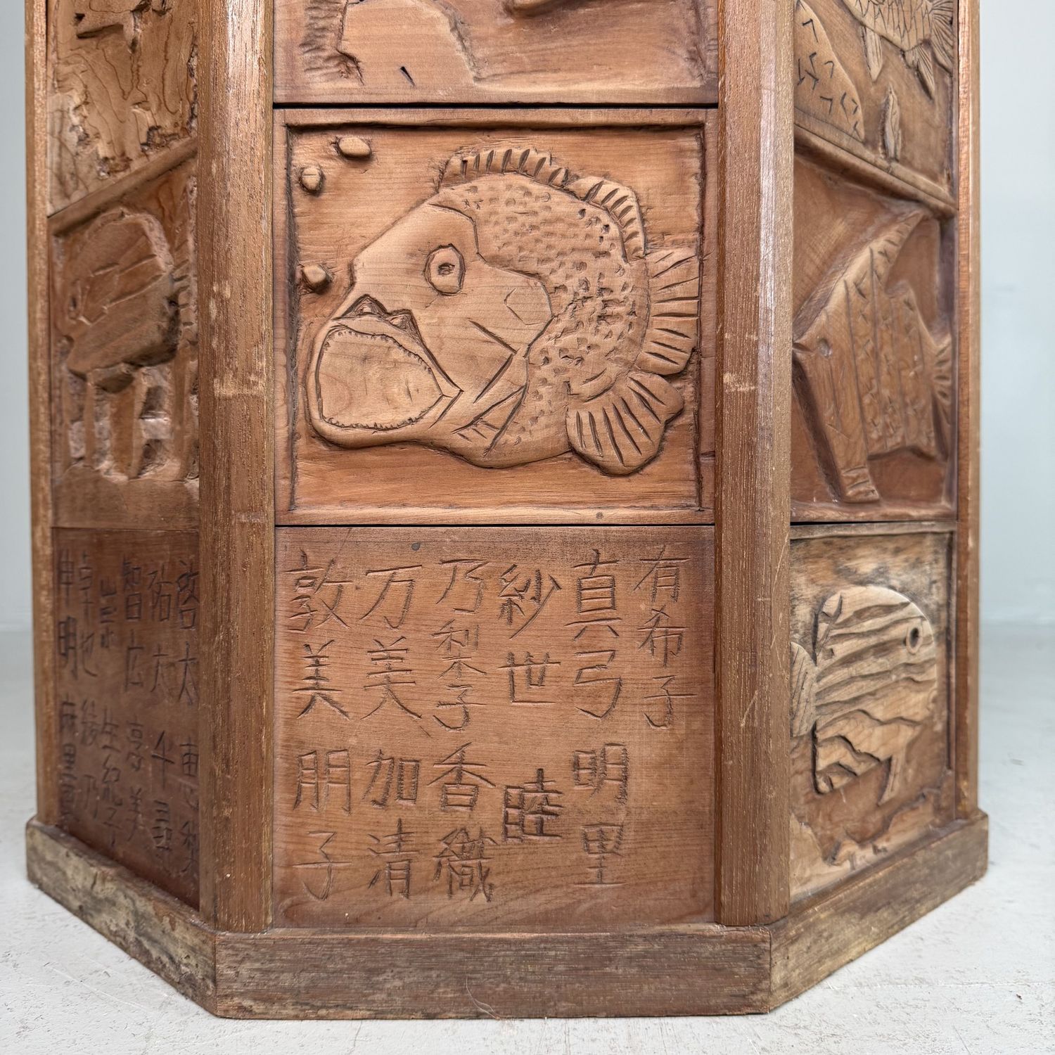 Japanse Houten Kadai / Displayzuil, Plantstand, 1996
