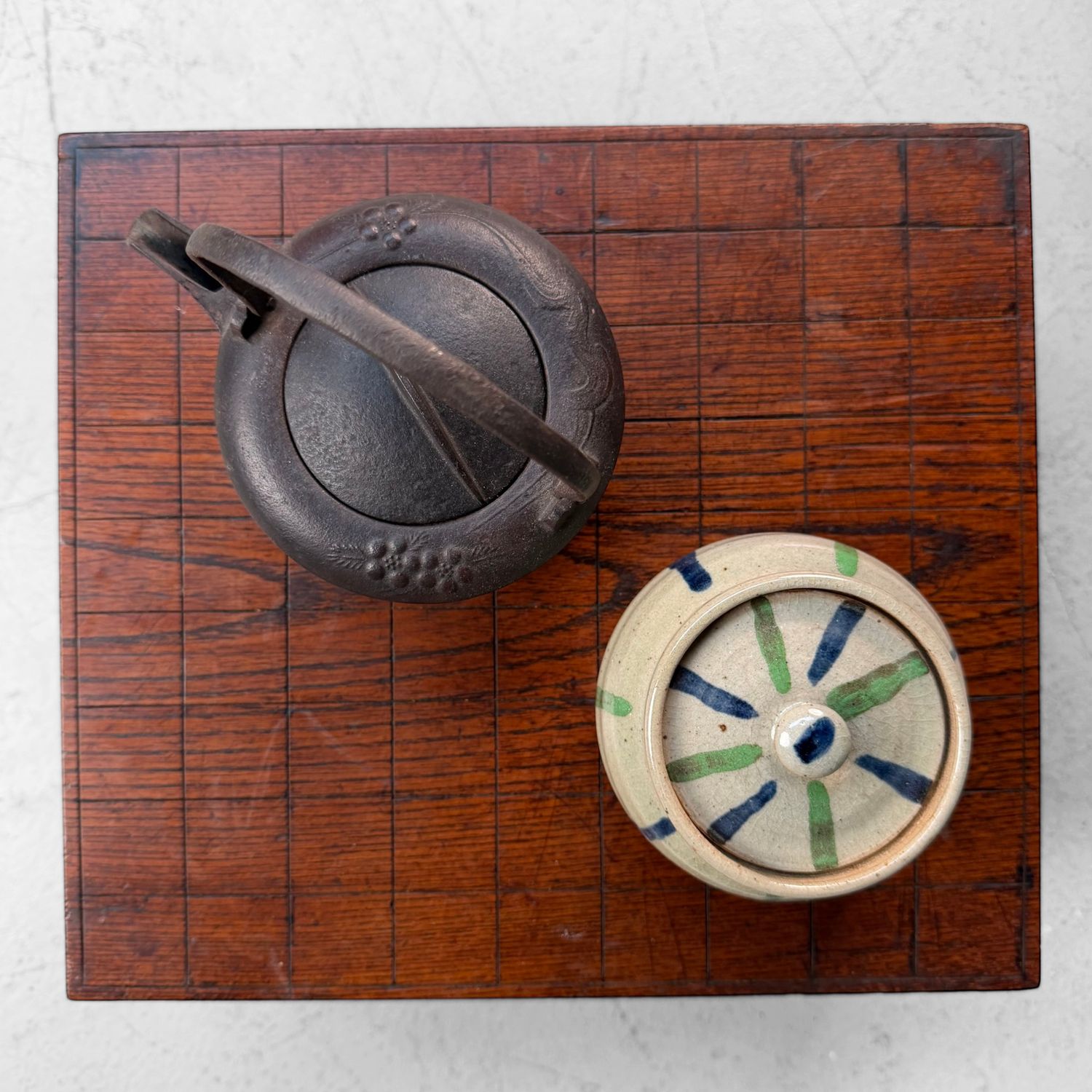 Oud Japans Shogibord / Decoratieve Displaytafel, 1950's