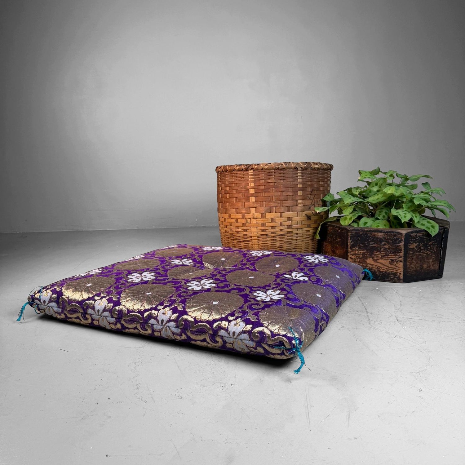 Ceremonial Japanese Floor Cushion / Haishiki, 1980s