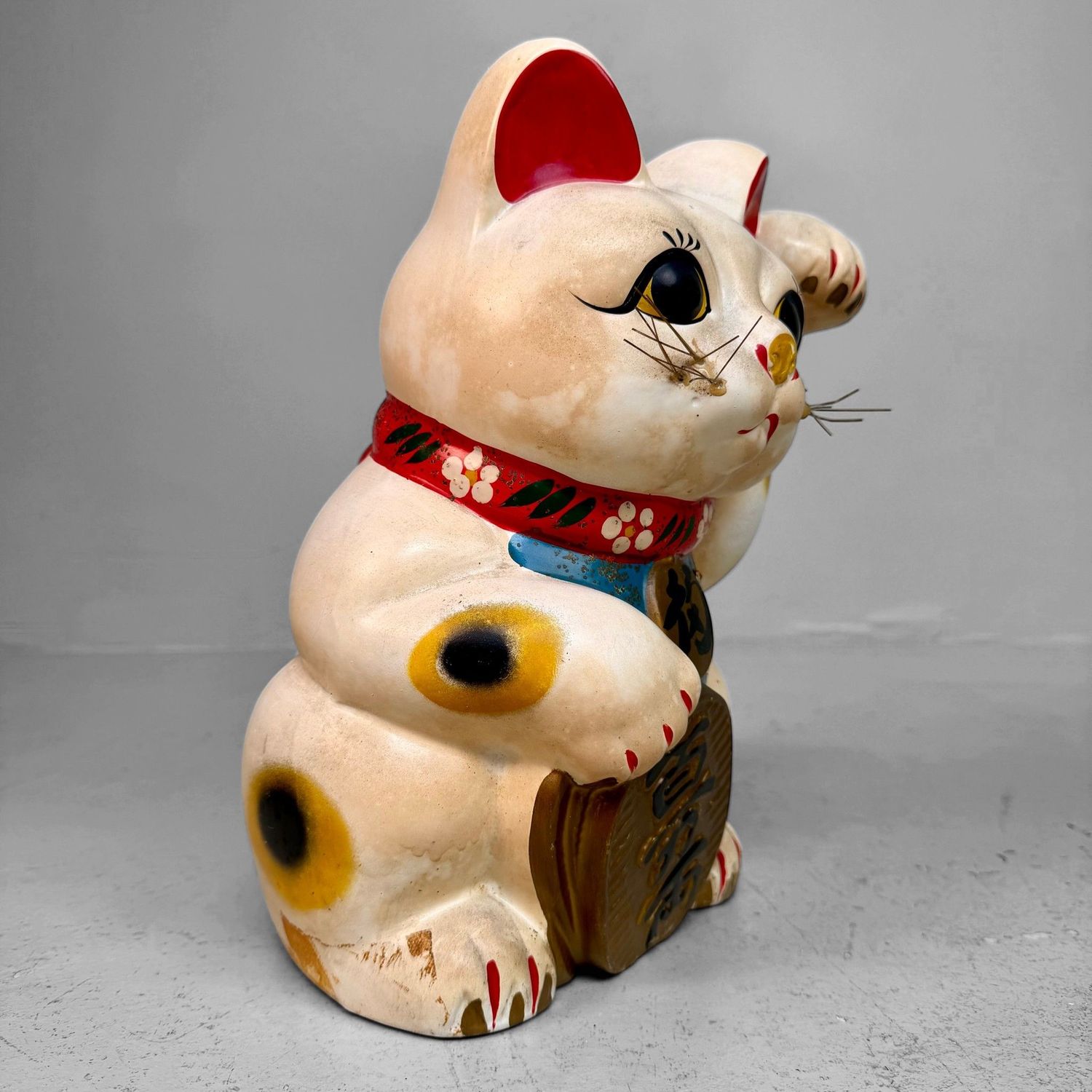 Japanese Maneki-neko / Lucky Cat with Koban, 1950s