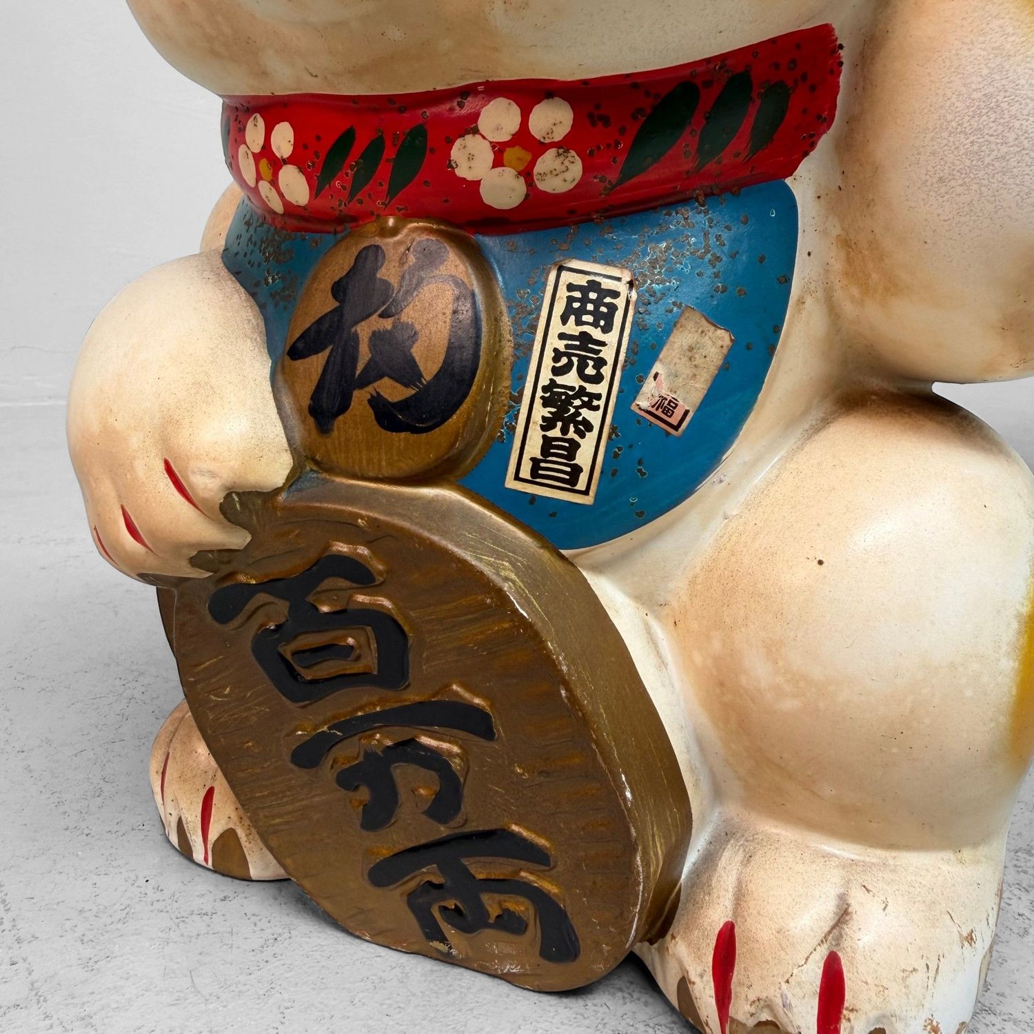 Japanese Maneki-neko / Lucky Cat with Koban, 1950s
