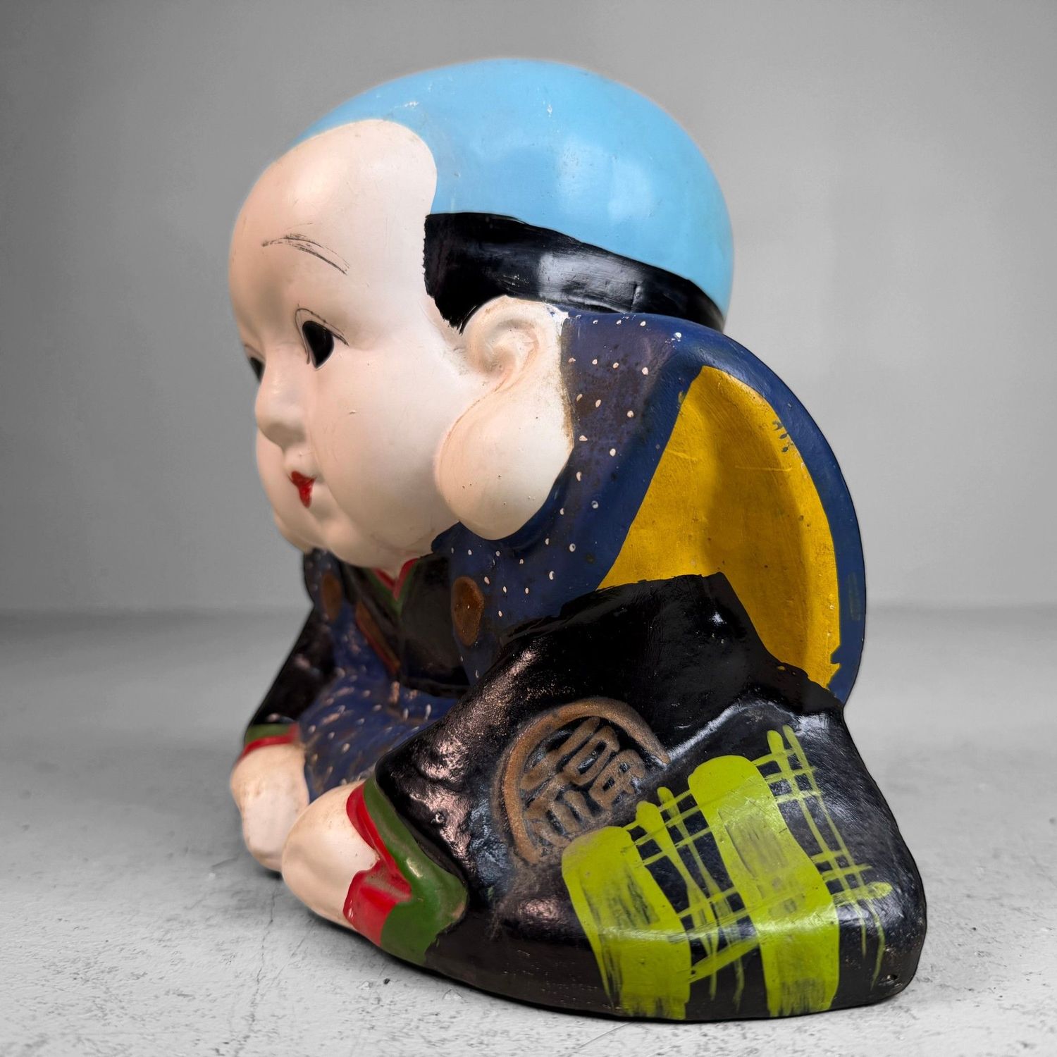 Vintage Japanese Fukusuke Money Box, Coin Bank, 1960s Vintage Japanese Fukusuke Money Box, Coin Bank, 1960s