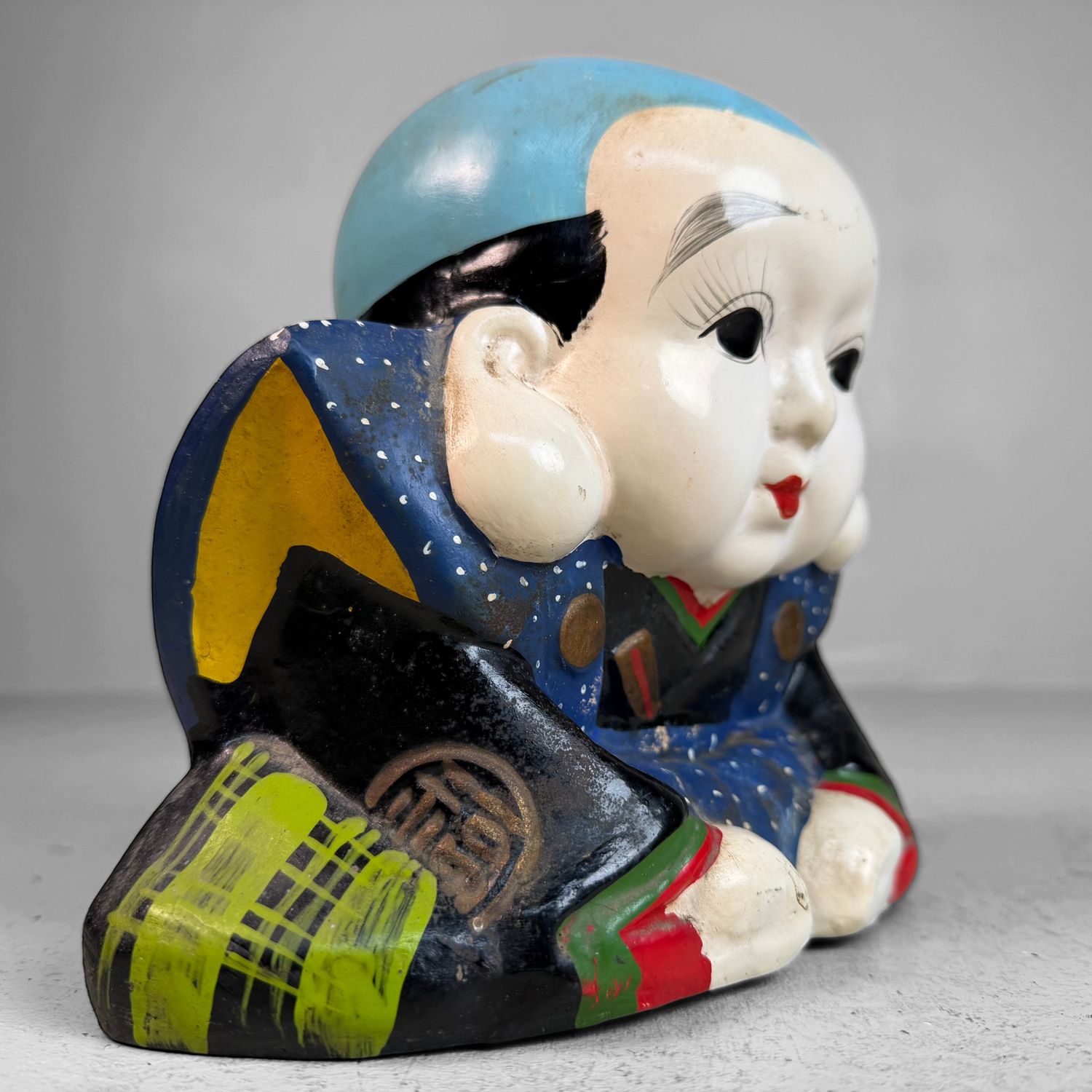 Vintage Japanese Fukusuke Money Box, Coin Bank, 1960s Vintage Japanese Fukusuke Money Box, Coin Bank, 1960s