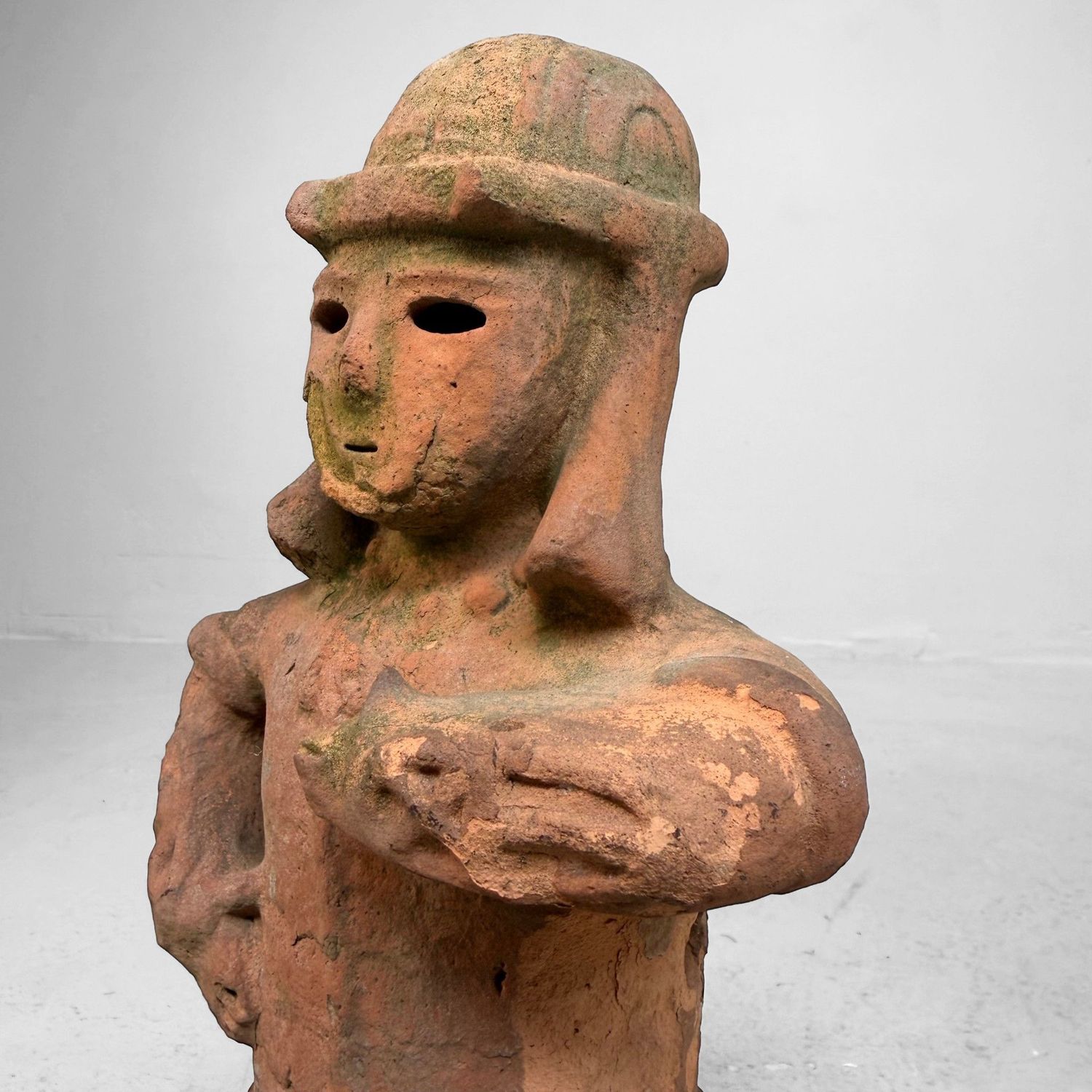 Vintage Japanese Terracotta Haniwa Sentry, ca. 1950