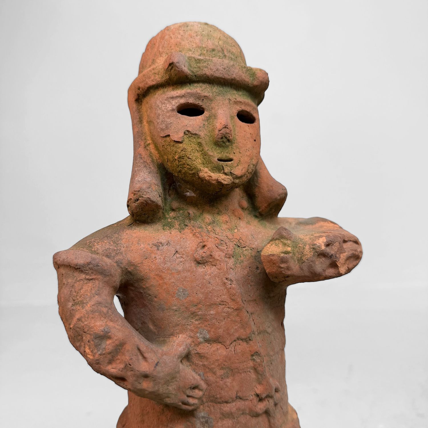 Vintage Japanese Terracotta Haniwa Sentry, ca. 1950