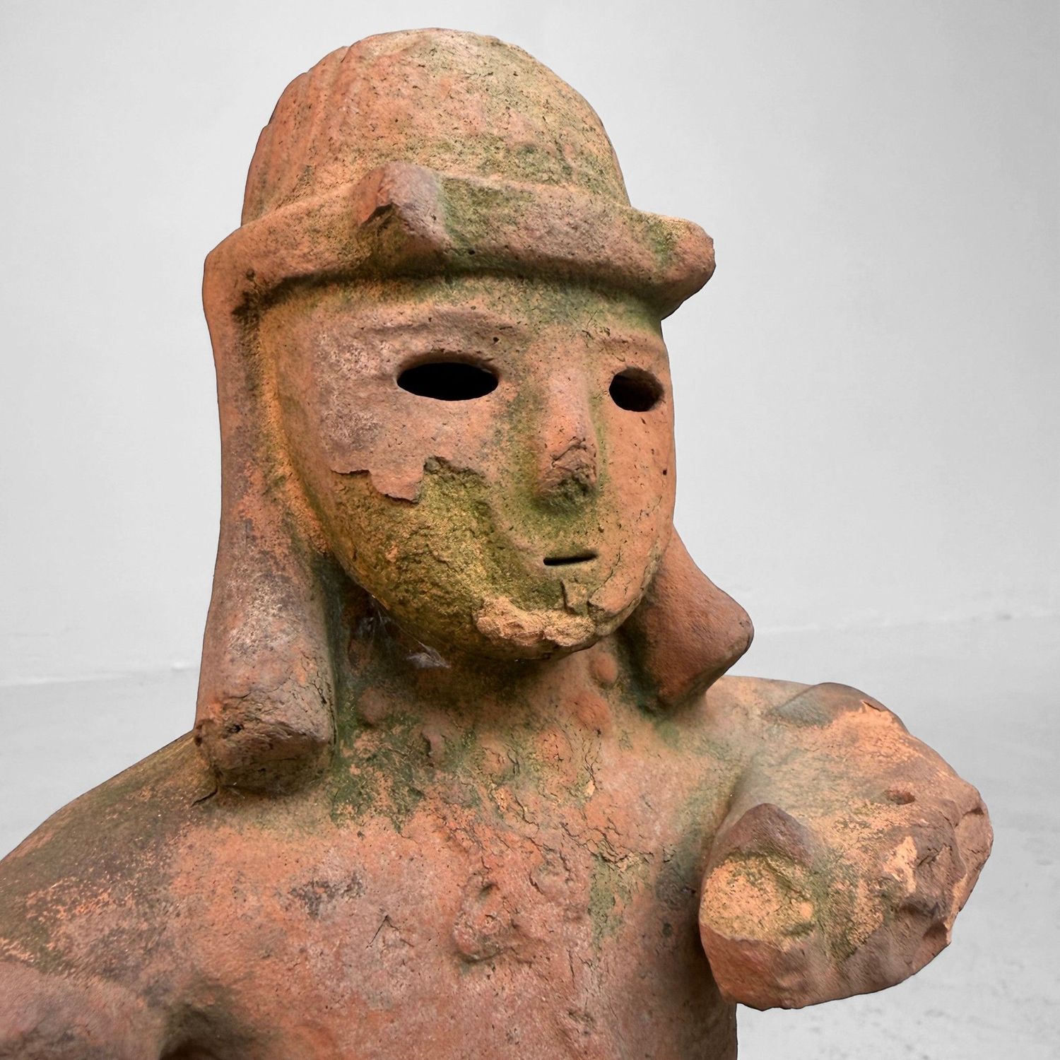 Vintage Japanese Terracotta Haniwa Sentry, ca. 1950