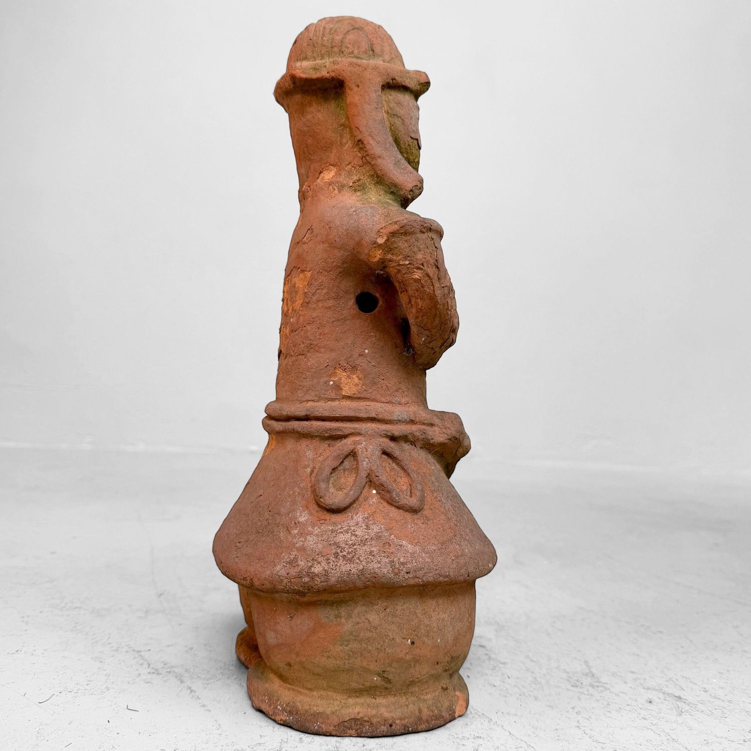 Vintage Japanese Terracotta Haniwa Sentry, ca. 1950
