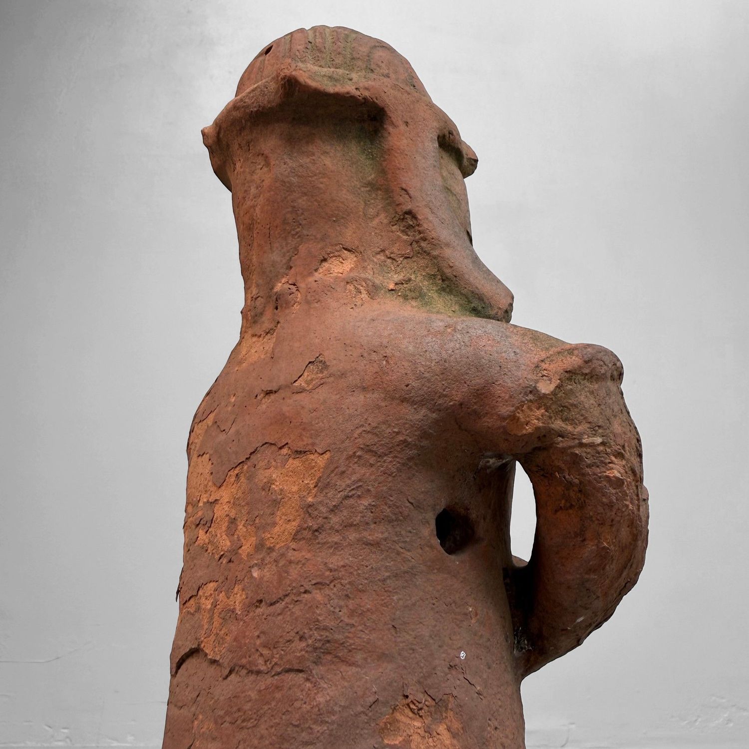 Vintage Japanese Terracotta Haniwa Sentry, ca. 1950