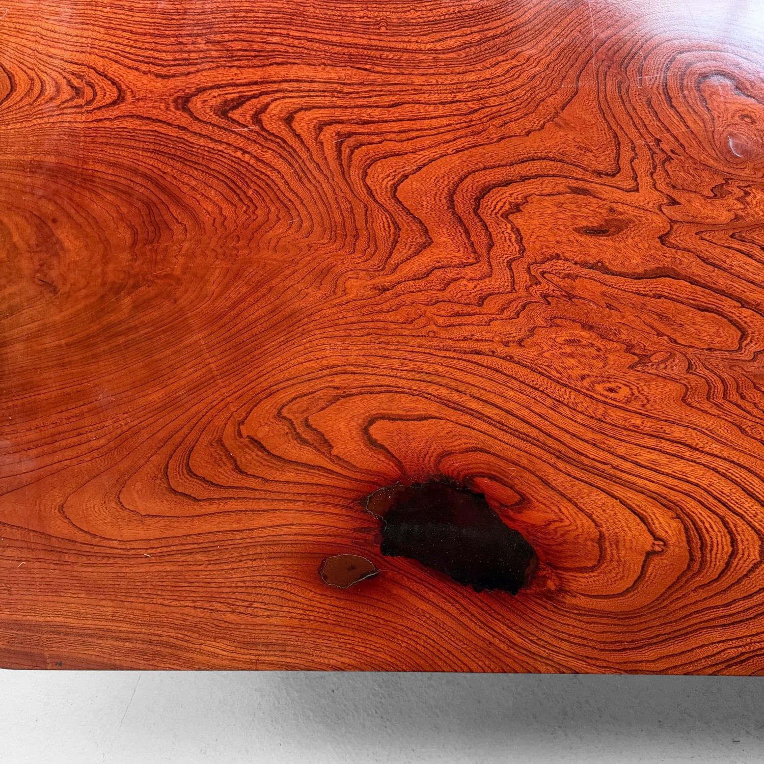 Grote Japanse Zataku / Lage Tafel in Keyaki-hout, 1960s–1970s