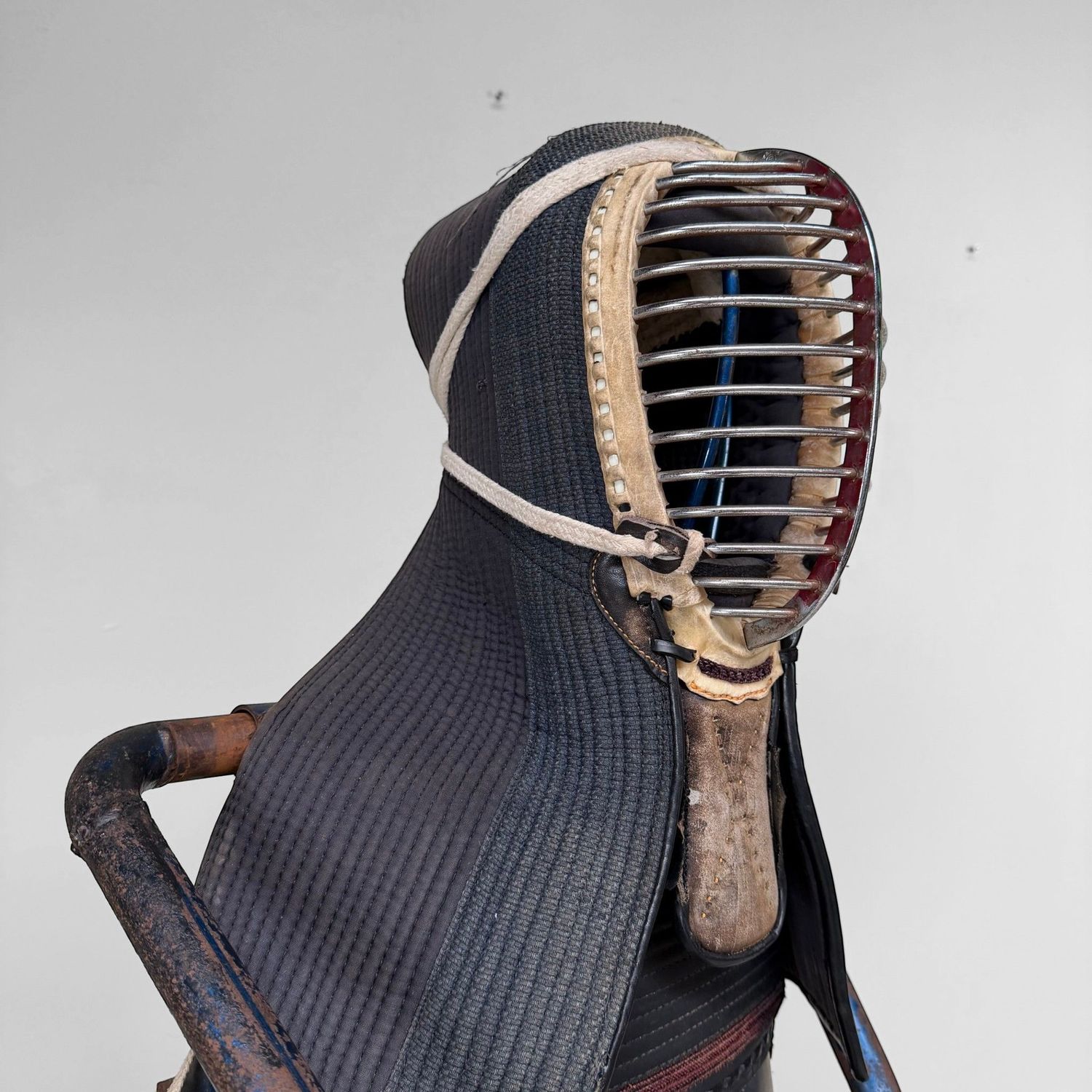 Vintage Japanese Kendo Bōgu with Display Stand, c. 1970–1980