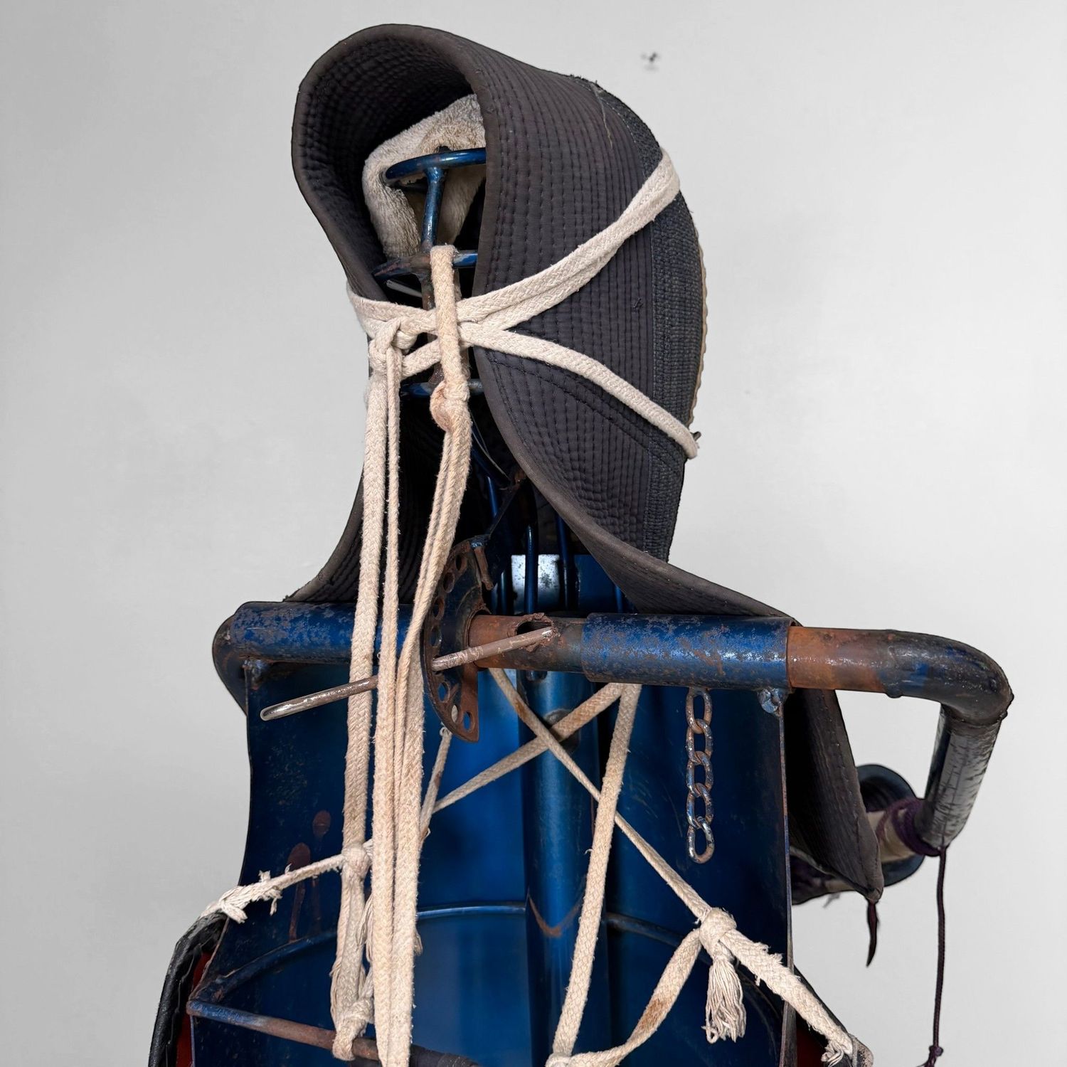 Vintage Japanese Kendo Bōgu with Display Stand, c. 1970–1980