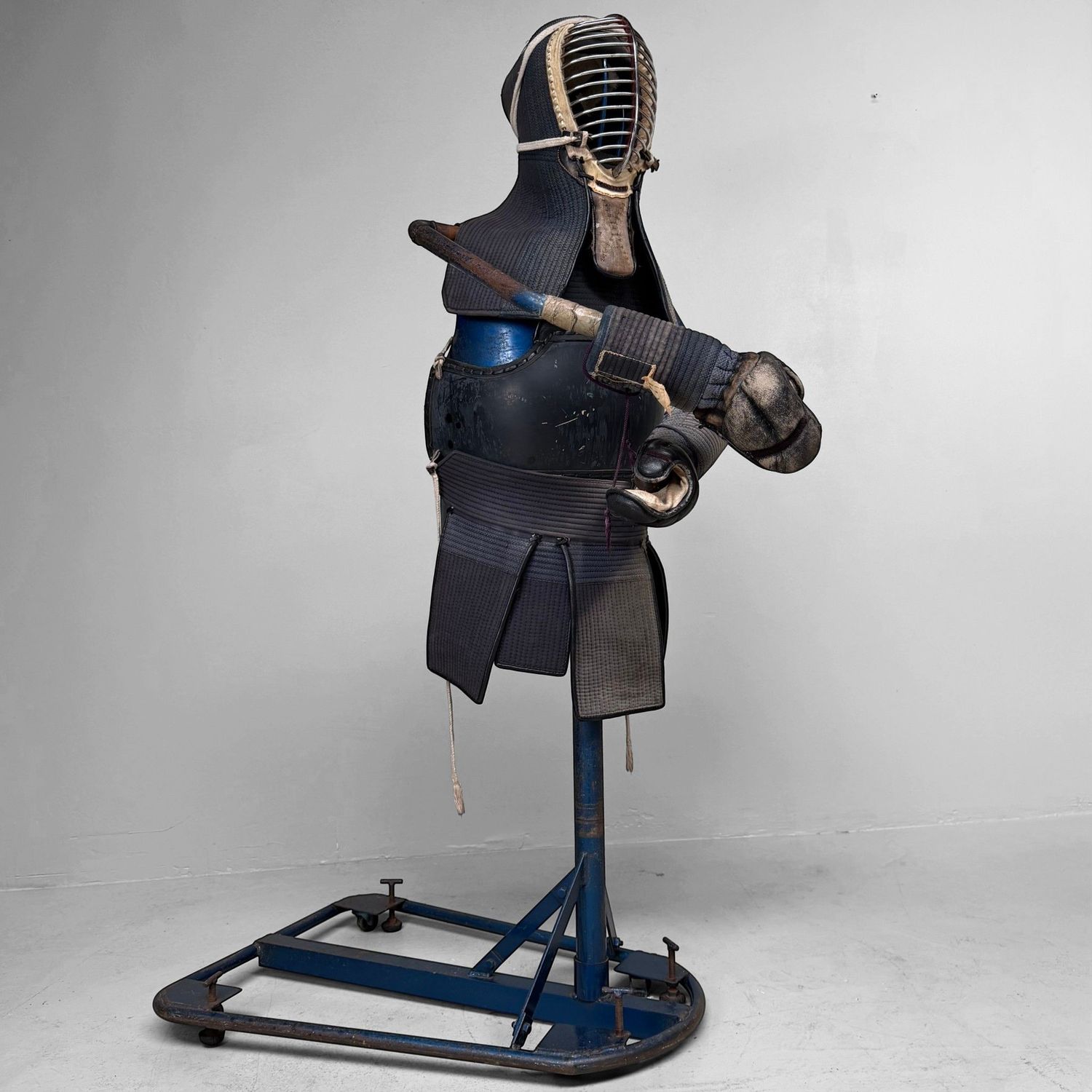 Vintage Japanese Kendo Bōgu with Display Stand, c. 1970–1980