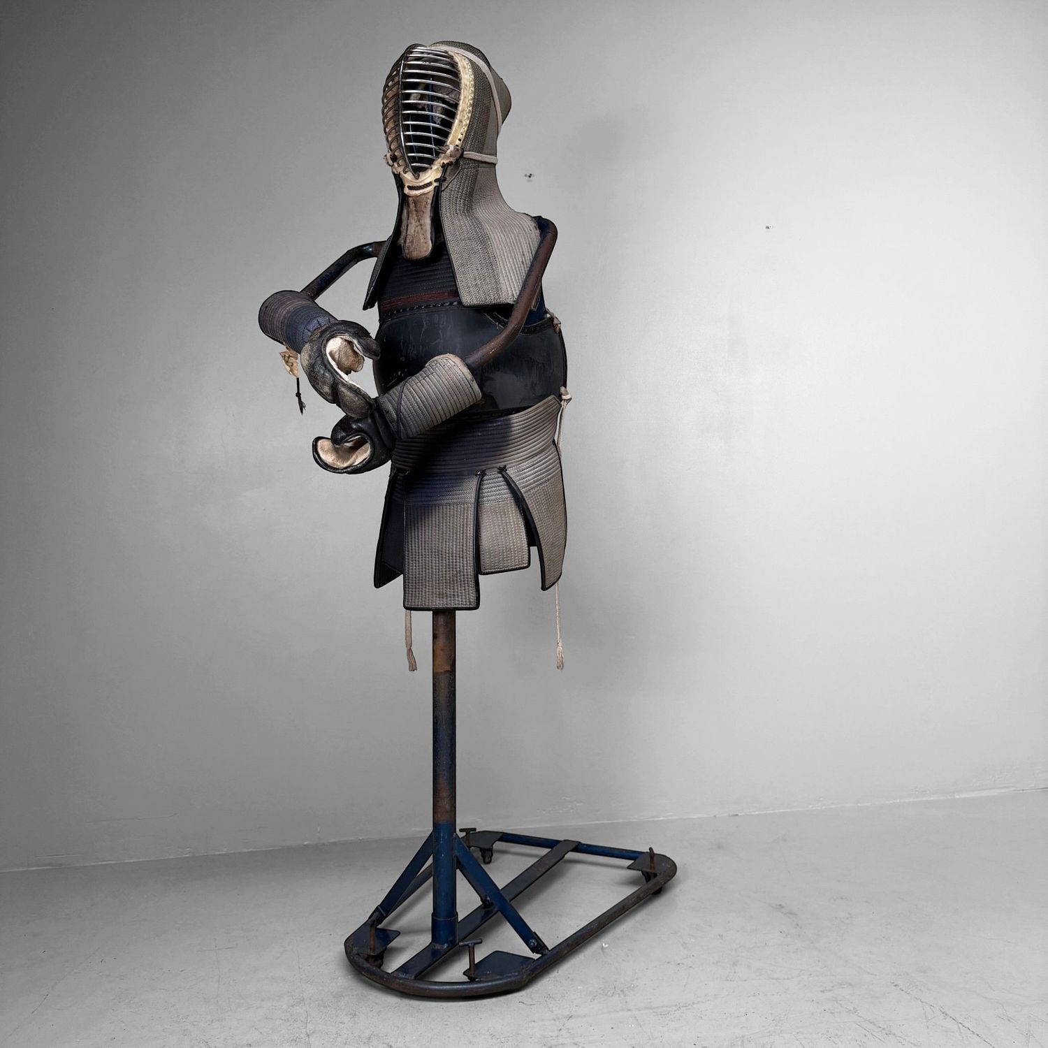 Vintage Japanese Kendo Bōgu with Display Stand, c. 1970–1980