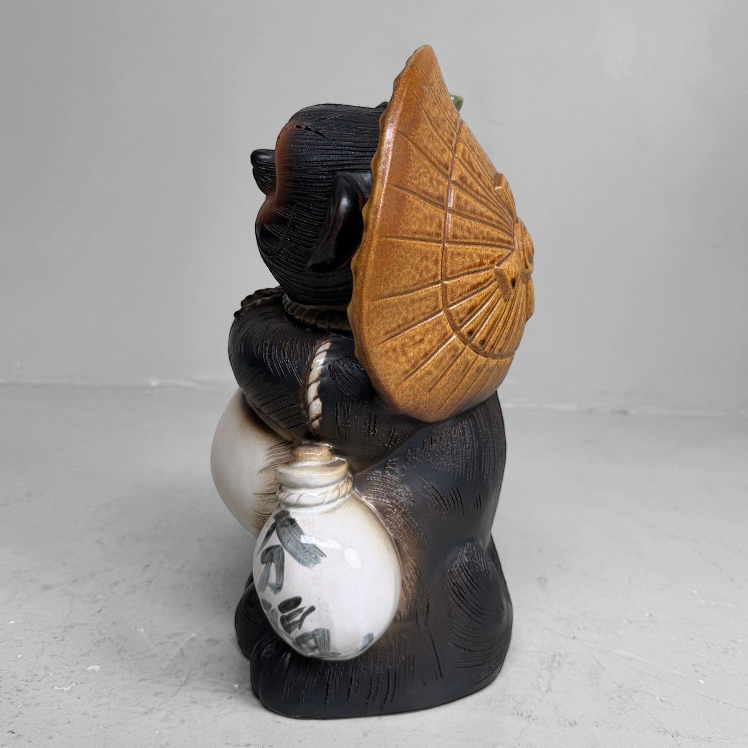 Vintage Japanese Ceramic Tanuki with Money Tablet, 1960s–1970s