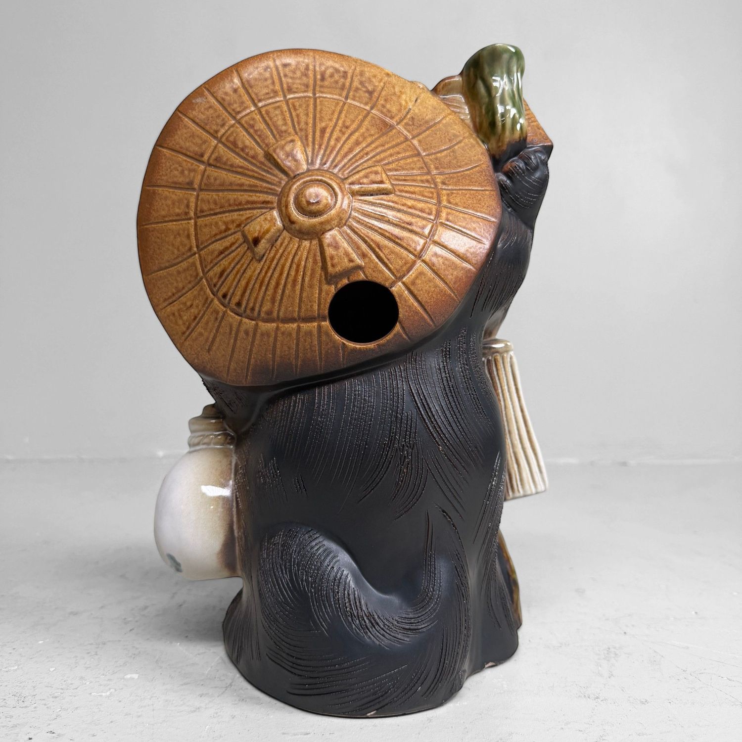 Vintage Japanese Ceramic Tanuki with Money Tablet, 1960s–1970s