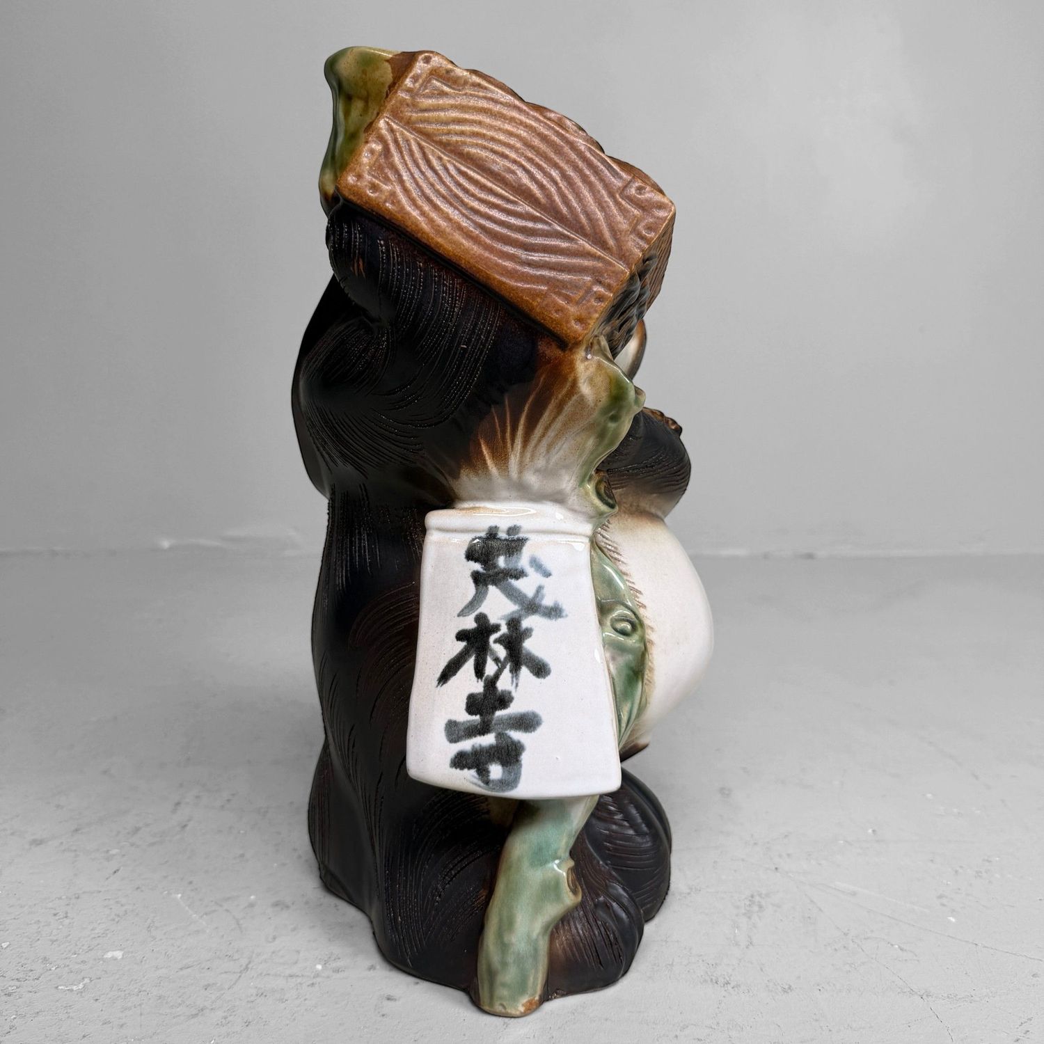 Vintage Japanese Ceramic Tanuki with Money Tablet, 1960s–1970s