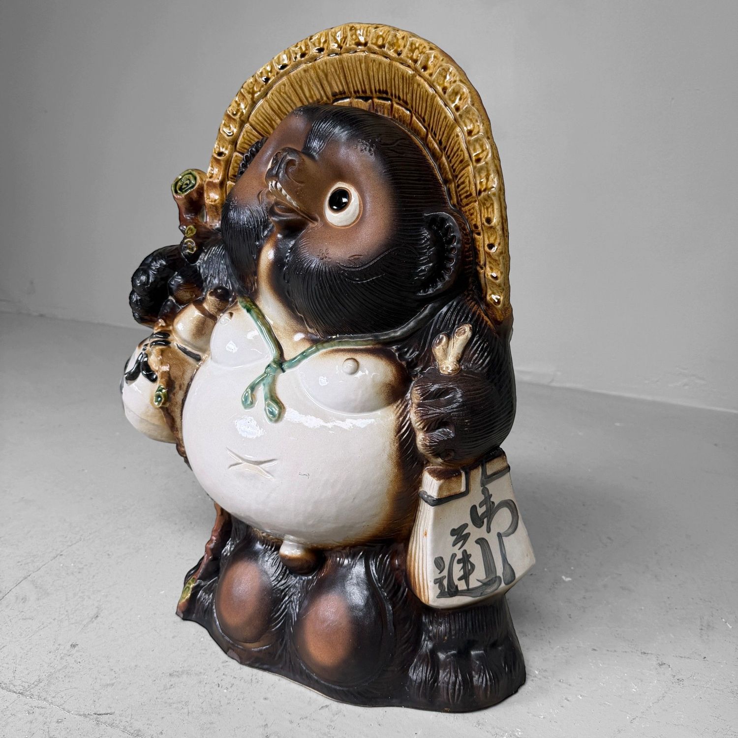 Large Japanese Ceramic Tanuki, 1960s–1970s