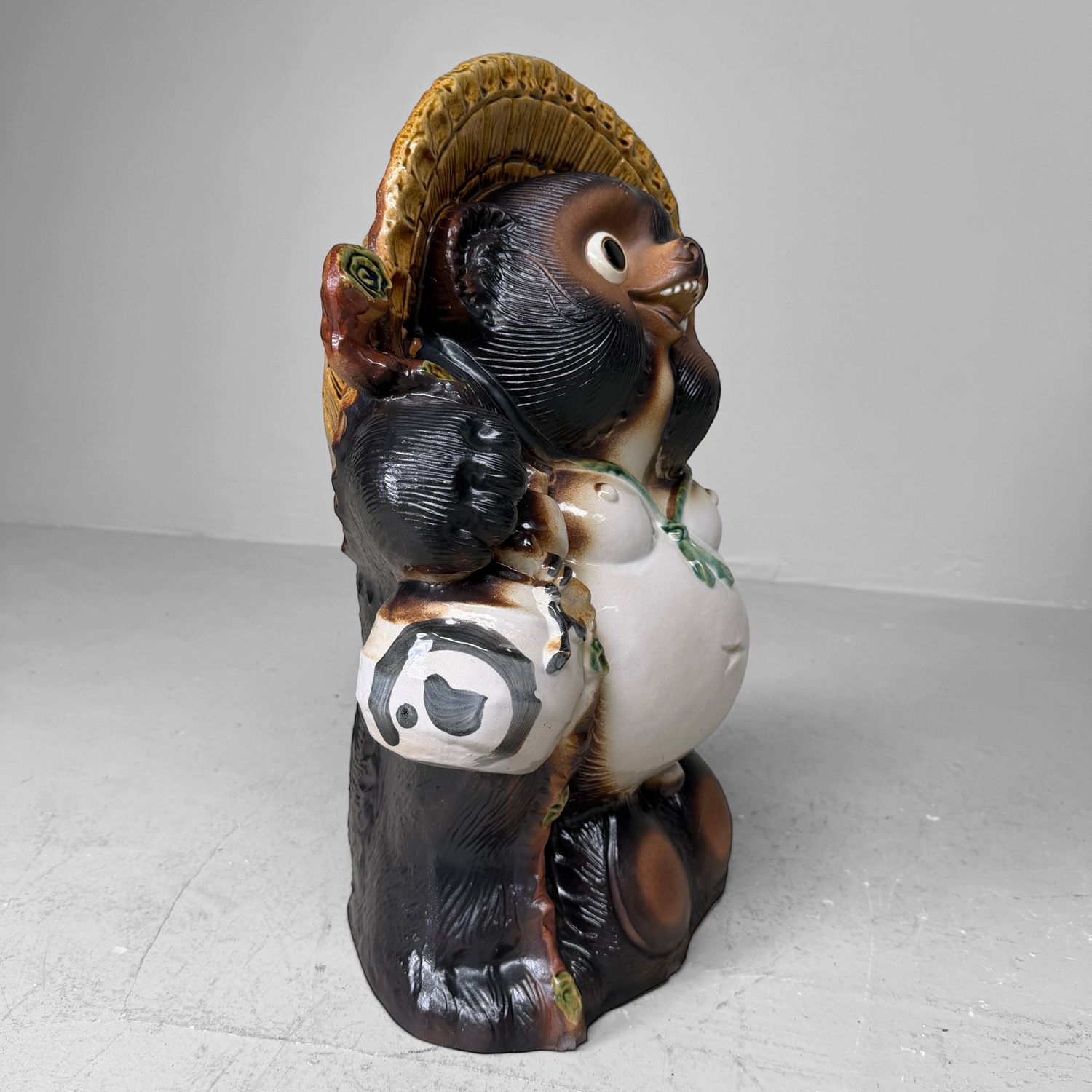 Large Japanese Ceramic Tanuki, 1960s–1970s