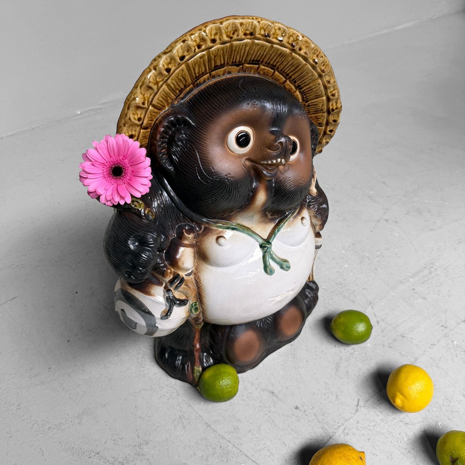 Large Japanese Ceramic Tanuki, 1960s–1970s