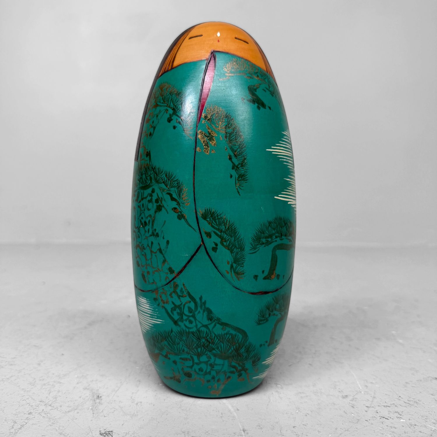 Vintage Japanese Sōsaku Kokeshi by Miyama Keiji, ca. 1960s–1970s