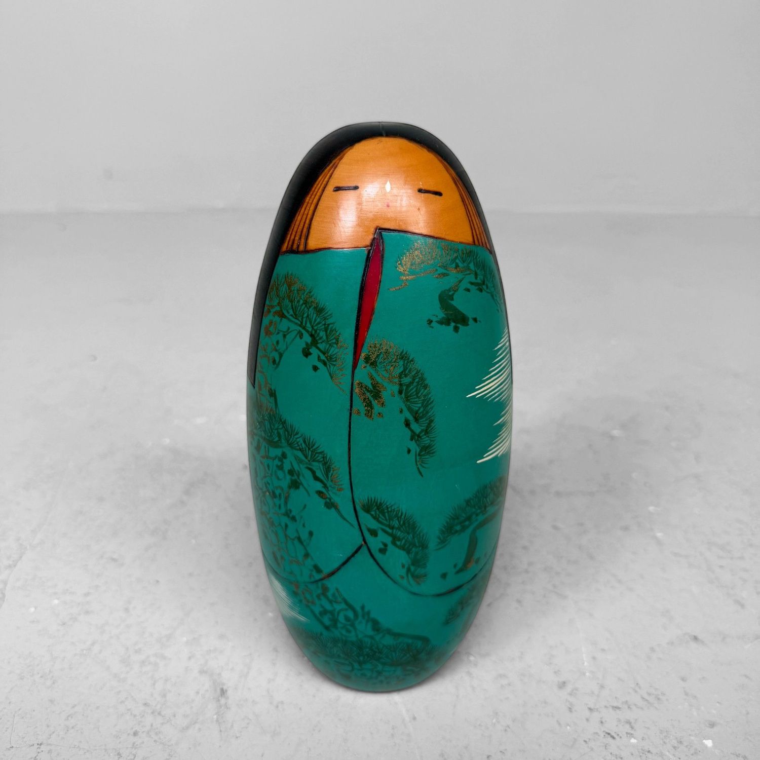 Vintage Japanese Sōsaku Kokeshi by Miyama Keiji, ca. 1960s–1970s