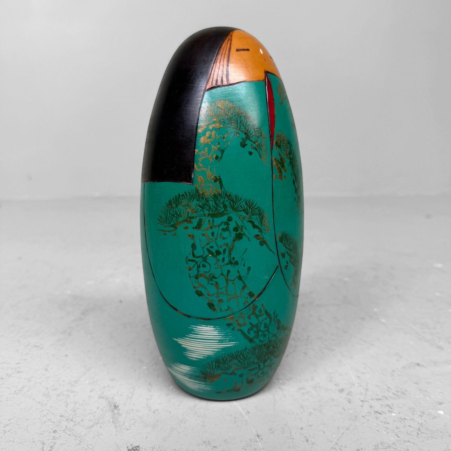 Vintage Japanese Sōsaku Kokeshi by Miyama Keiji, ca. 1960s–1970s