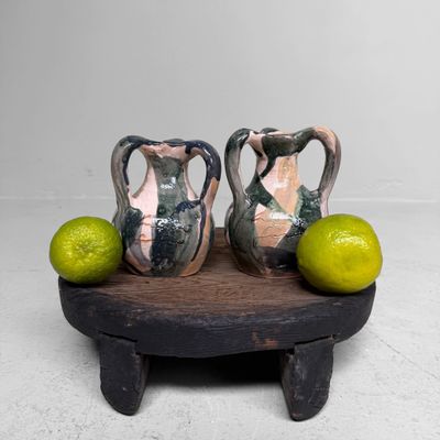 Set Ceramic Vases by Gennaro Condurso, Seminara, 21st Century Set Ceramic Vases by Gennaro Condurso, Seminara, 21st Century