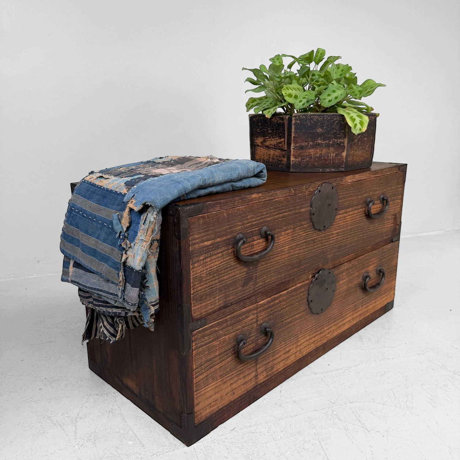 Japanese Low Tansu / Chest of Drawers, Shōwa Period, 1910s