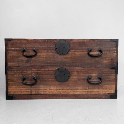 Japanese Low Tansu / Chest of Drawers, Shōwa Period, 1910s