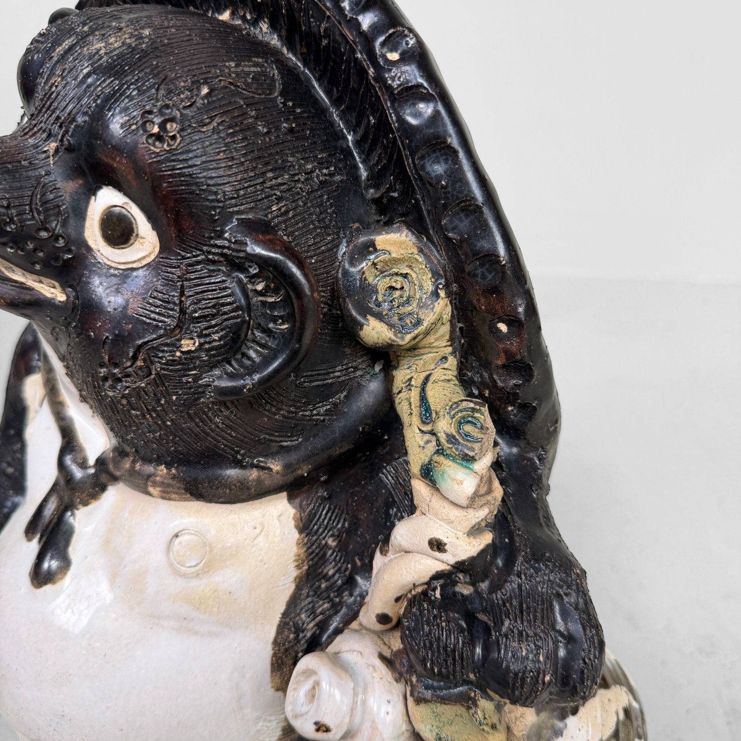 Groot Decoratief Tanuki Beeld, Shigaraki, Shōwa-periode, Japan
