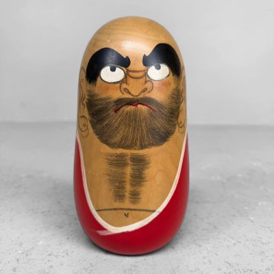 Vintage Daruma Kokeshi by Miyashita Hajime, 1980s, Japan