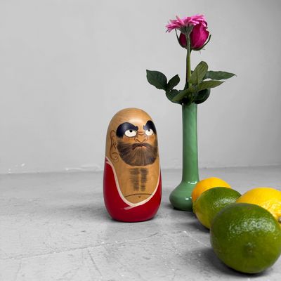 Vintage Daruma Kokeshi by Miyashita Hajime, 1980s, Japan
